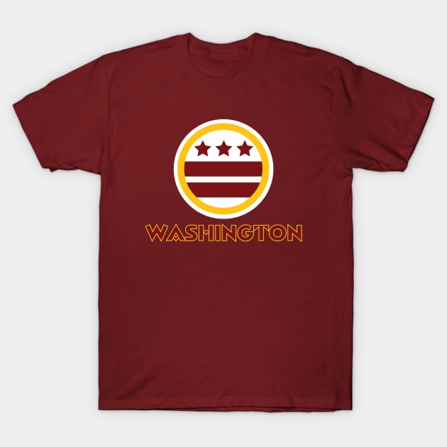 The Washington Football Team 3 T-Shirt by WFPDesigns